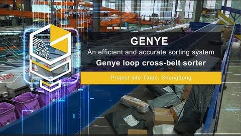 👀Come and see our sorting system in Taian, Shandong - GENYE LOOP CROSS-BELT SORTER.