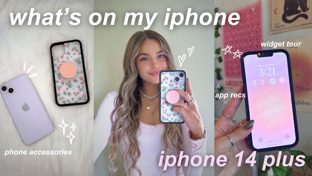 Что установлено на моем iPhone 14 Plus 💖: обзор виджетов, рекомендации приложений и аксессуары дл...
