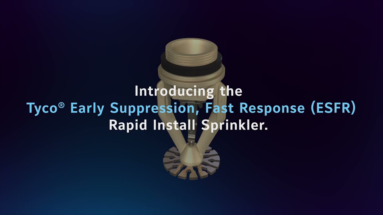 Introducing…Tyco® ESFR Rapid Install Sprinkler (RIS) YouTube
