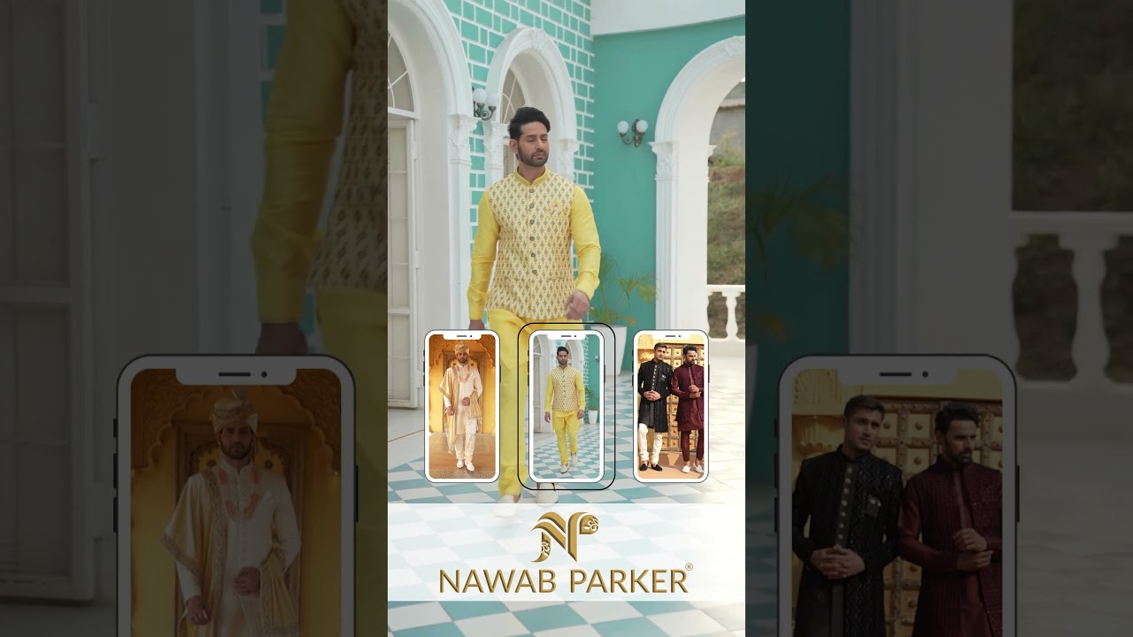 Make your mark this wedding season with Nawab Parker’s exclusive Sherwani collection!