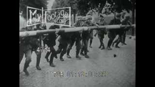 1939 Germany Invades Poland: German Soldiers at Polish Border Checkpoint