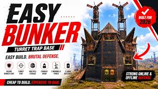 🔥 Easy Build. Brutal Defense. | Rust Bunker Base