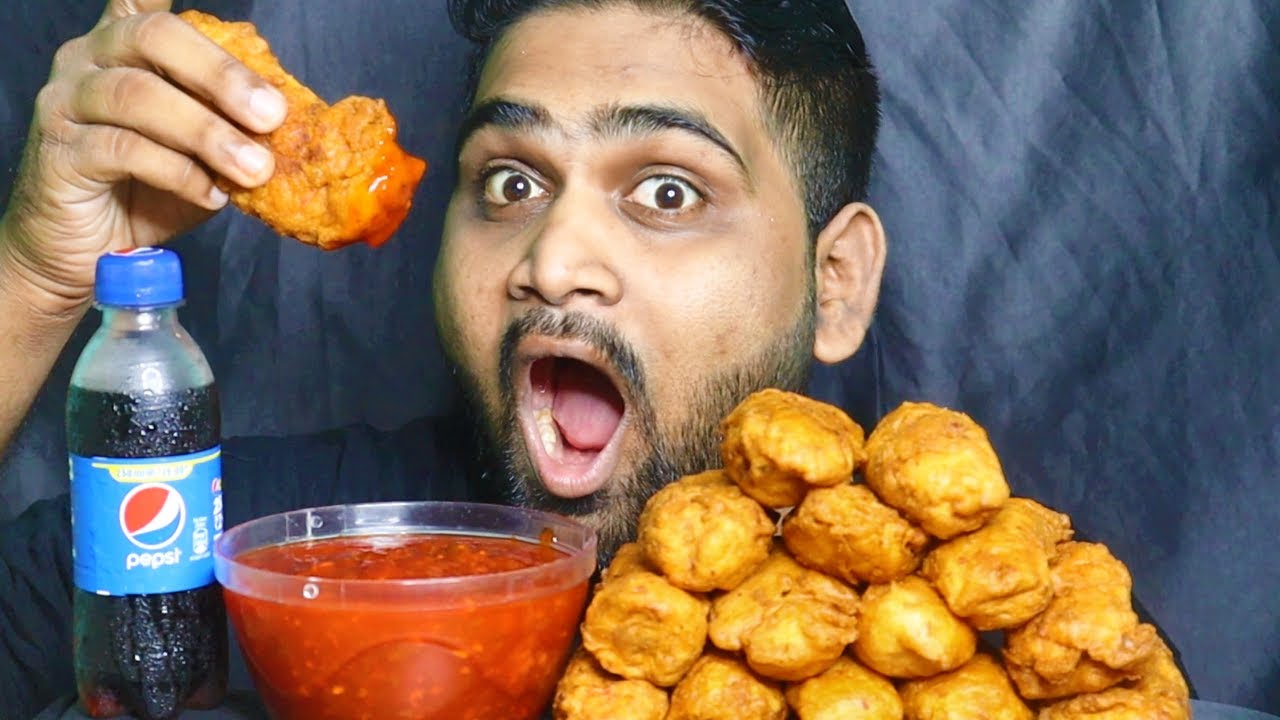 🔥🍗SPICY BIGGEST CHICKEN STRIPS CHALLENGE WITH SCHEZWAN & PEPSI