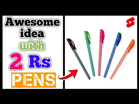 2 Rs pens life hacks🔥 #short