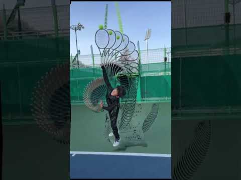 <strong>장준서</strong>(한국초등 1위)서브 스윙궤적! #tennis #테니스 #테니스레슨 #정진화테니스레슨 #테니스서브