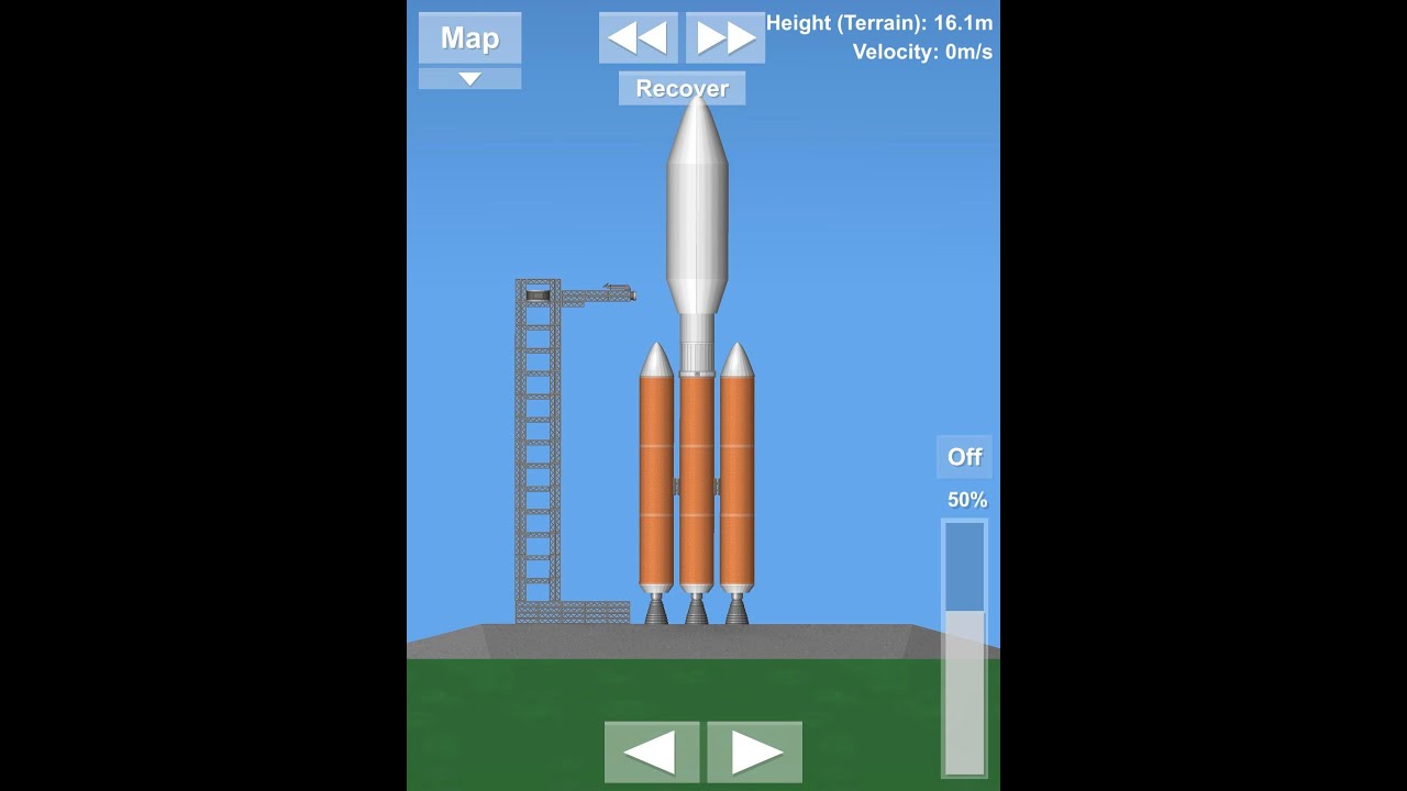 SFS/Spaceflight simulator/rocket launch from launching pad. YouTube