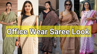 Officer Wear Saree Look Office Wear Saree For Women Office Wear Saree Stylecotton Saree