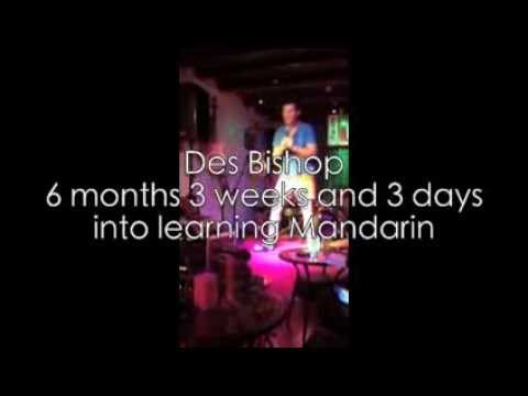 Des BIshop less than 7 months learning Mandarin Stand Up Comedy