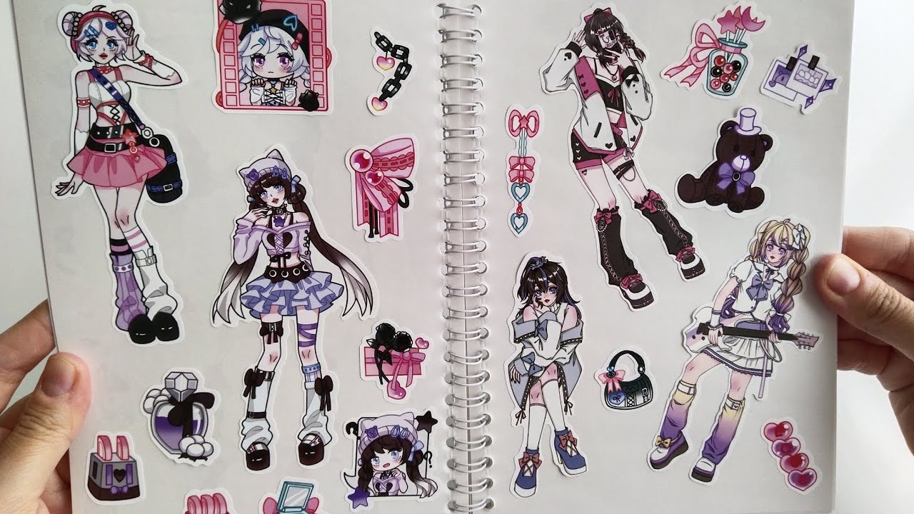 Yeni Stickers Defterimize Başladık ve Yepyeni Stickerlar Anime Kızlar ...