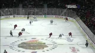 Marty Turco despiration poke check on Glass - NHL Comcast Sportsnet Feed