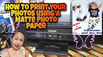 Epson L360 Photo Print in Matte photo paper/how to Print your Photos/Printing Basic Tutorial