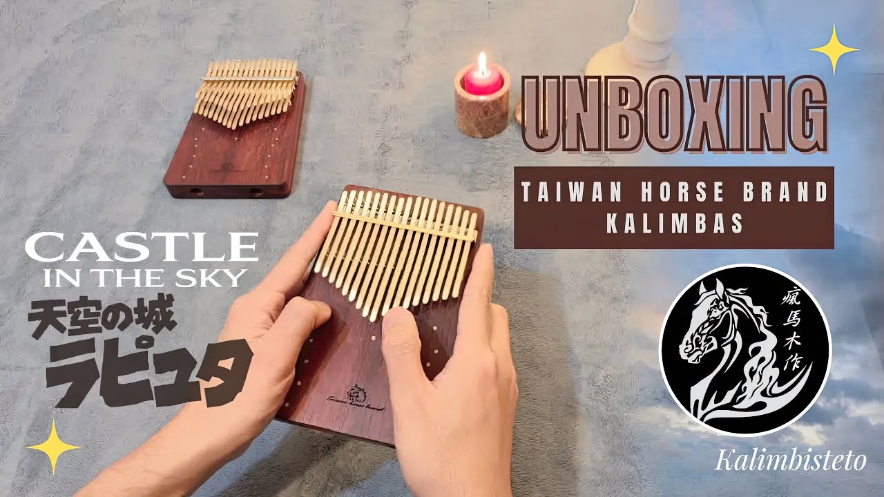 Unboxing STUNNING Taiwanese Kalimbas (Golden Keys) 💛 Ghibli 'Castle in