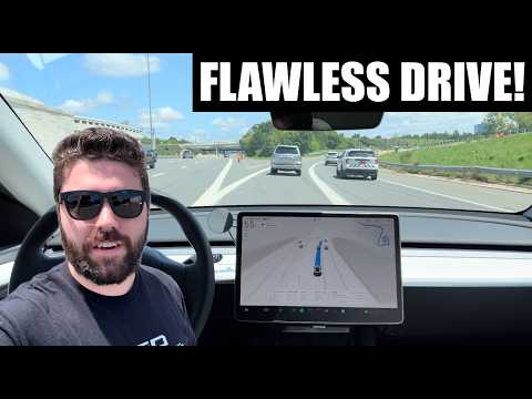 Driving Itself! Tesla Full Self-Driving Is Better Than Most Human Drivers - FSD 13.2.9 Demo
