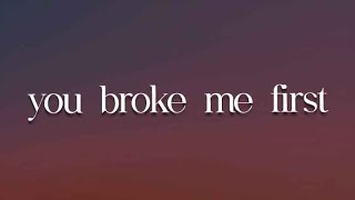 you broke me first, Dancing On My Own, Happier (Lyrics) - Tate McRae, Calum Scott, Ed Sheeran