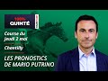 Pronostics quint pmu  100 quint du jeudi 2 mai  chantilly