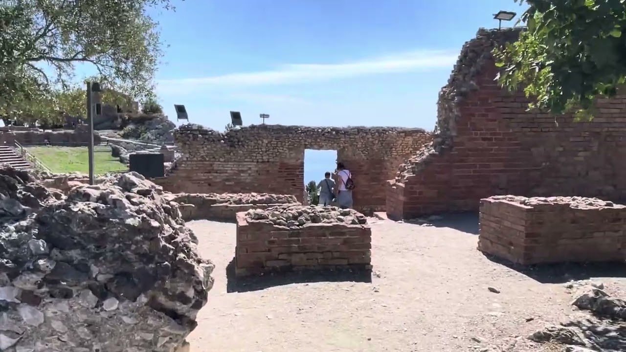 View from Ancient Greek Theatre in Taormina