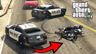 LATAJĄCY MOTOCYKL vs 3 POLICJANTÓW! GTA 5 Online Hogaty i EKIPA "ZABAWA NA CAŁEGO!" #276 screenshot 1