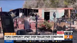 Yuma community upset over trailer park conditions
