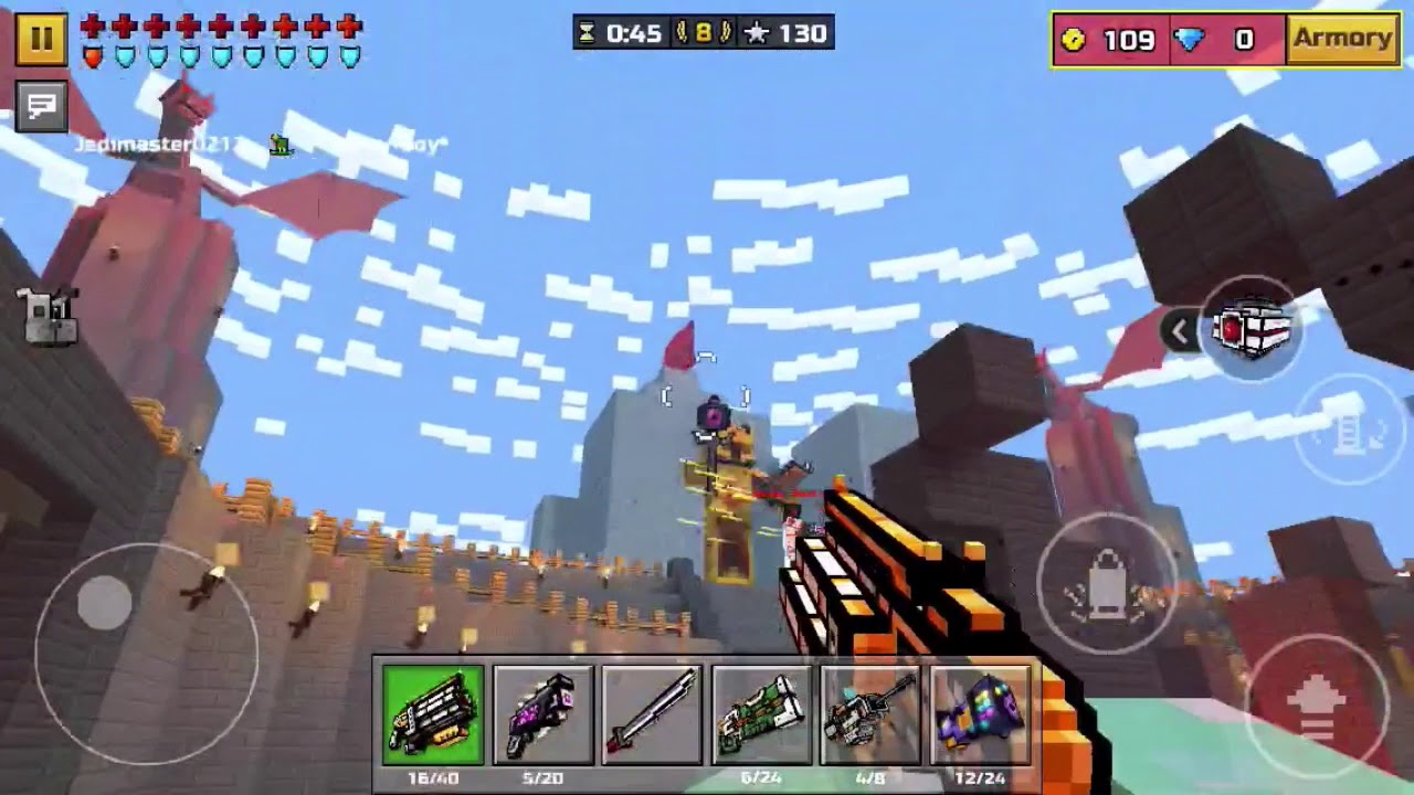 Pixel Gun 3D-The best weapons that costs Coins