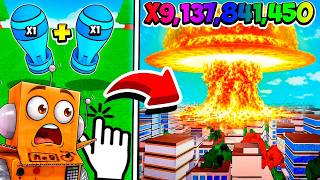 РАКЕТА У КОТОРОЙ УРОН 1К►Roblox Объедините ядерную бомбу! #2 screenshot 5