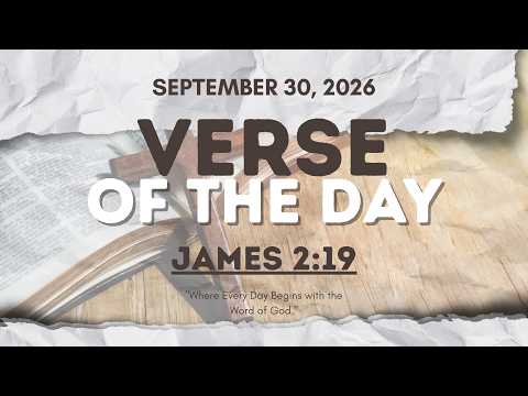 Verse of the Day | James 2:19 [September 30, 2026]