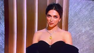 Deepika Padukone introduces Naatu Naatu song performance at the 95 th Oscar Awards Ceremony