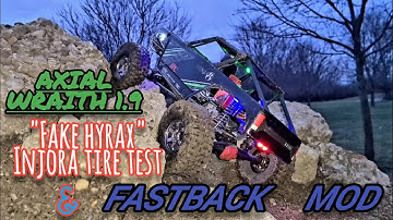 FASTBACK Mod and "fake hyrax" Injora super swamper. AXIAL WRAITH 1.9 at crawler county !!