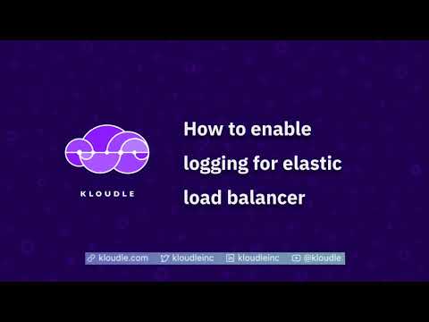 How to enable logging for elastic load balancer