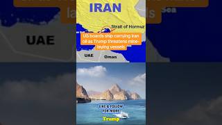 US boards ship carrying Iran oil as Trump threatens mine-laying vessels #donaldtrump #us #iran #war