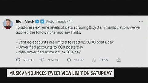 Twitter owner Elon Musk imposes limits on how many tweets users can read