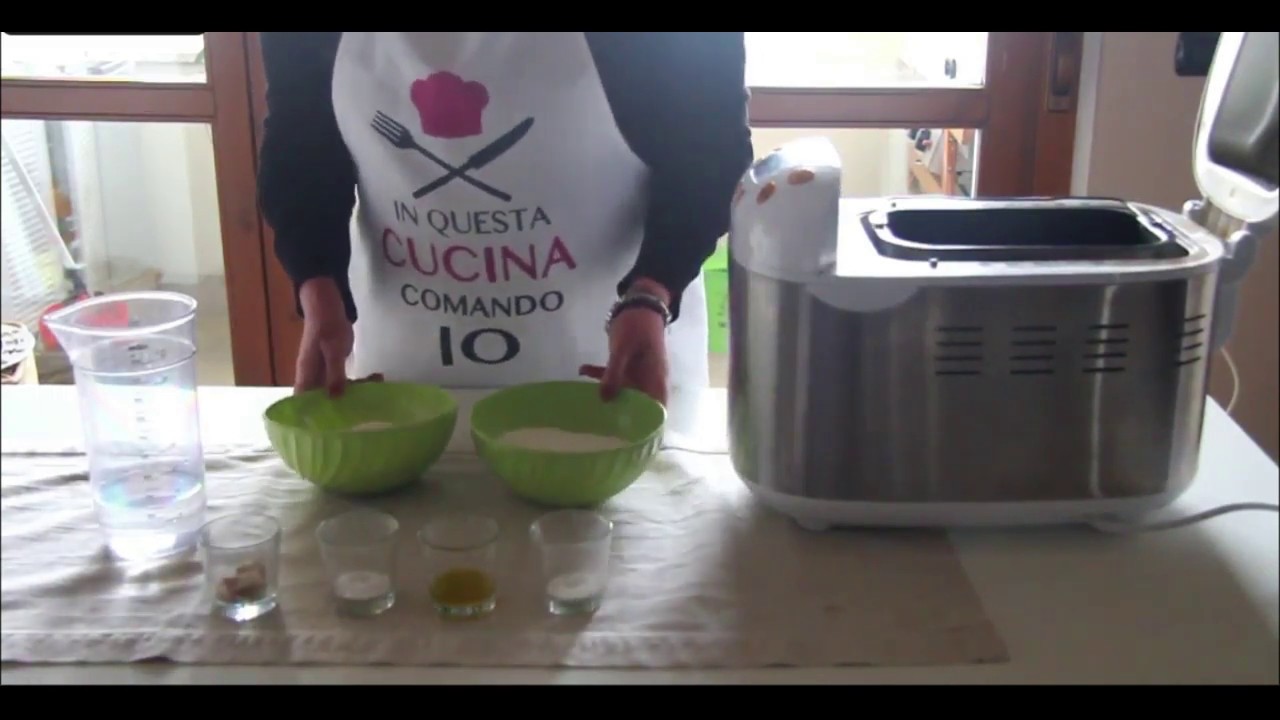 Pane (Ciabatta) fatto in casa con la macchina del pane Imetec Zero Glu