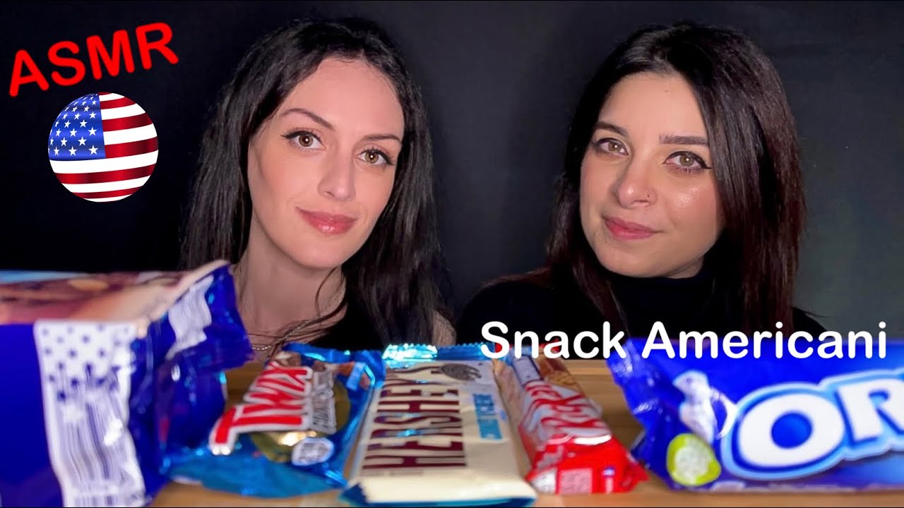 ASMR ita ASSAGGIAMO NUOVI SNACK AMERICANI 🇺🇸 (in collaborazione con Milkyway ASMR) Whispering