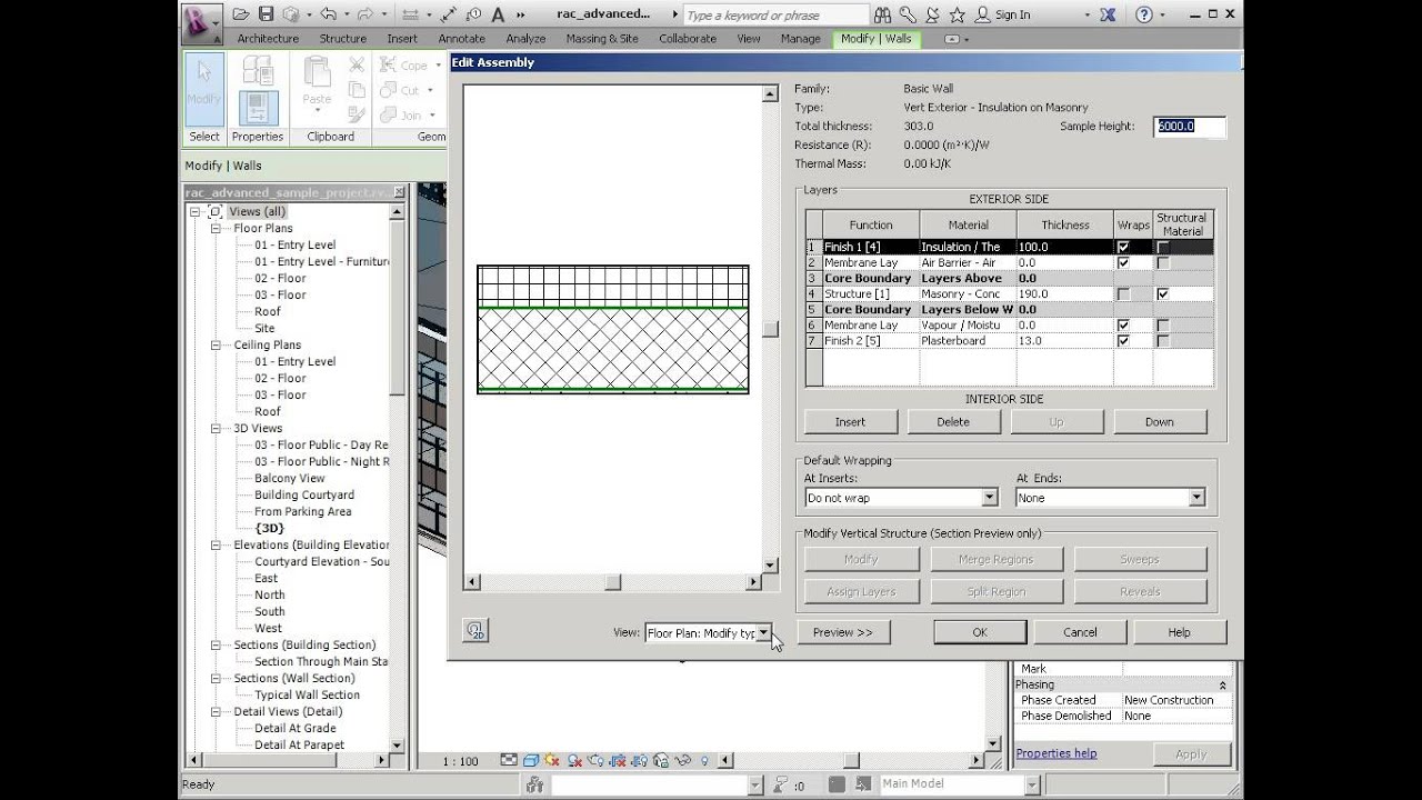 Revit Vertically Compound Wall Overview YouTube