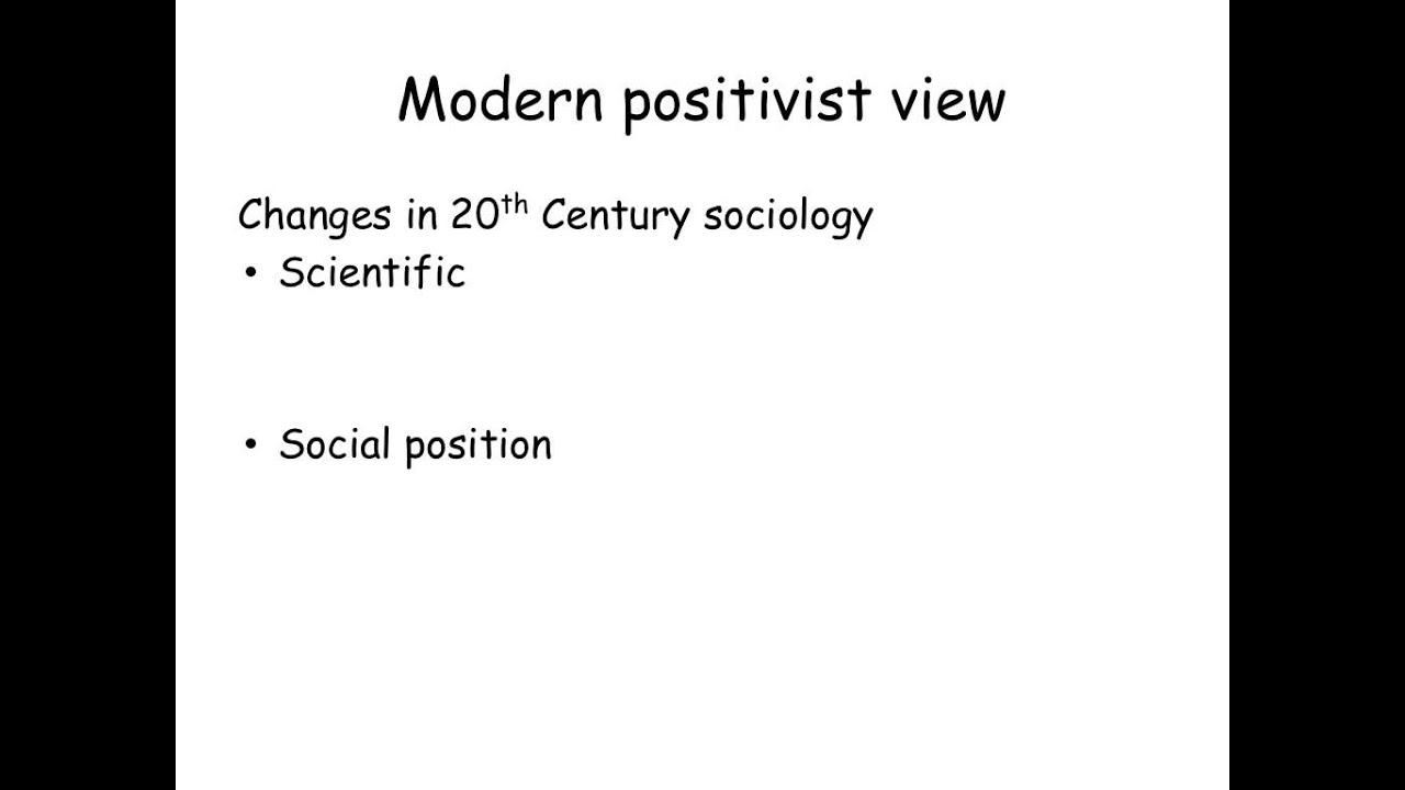 Objectivity And Value Free Sociology Youtube