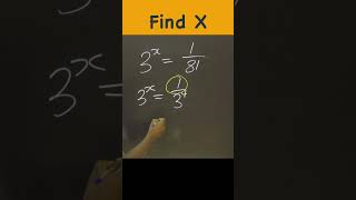 Indices: Solving Indices Problem #4| Find x