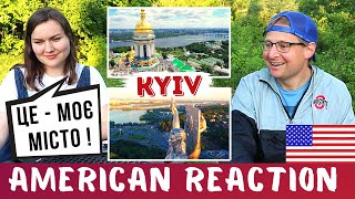 KYIV, UKRAINE, DRONE TOUR — РЕАКЦІЯ АМЕРИКАНЦЯ — Місто Київ з дрону [Ukraine Reaction]