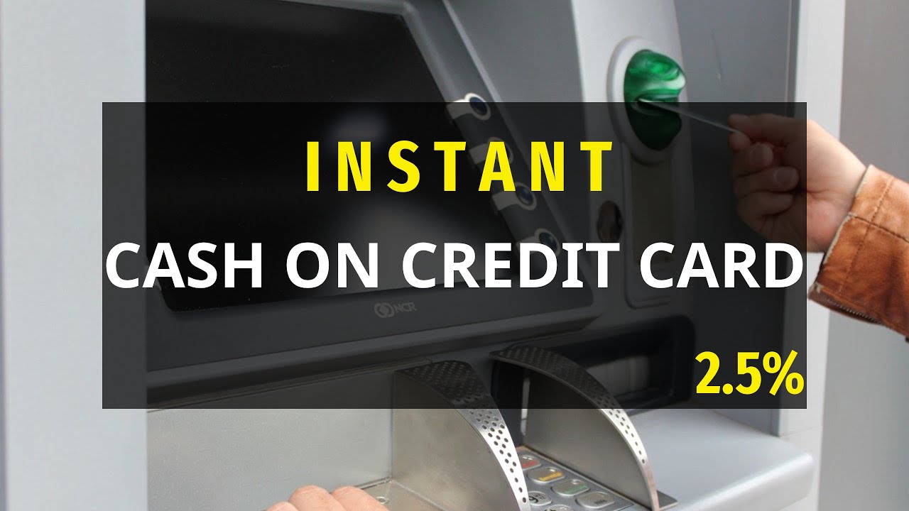 How to get Cash against credit card offline? Spot cash on credit card with 2.5%.