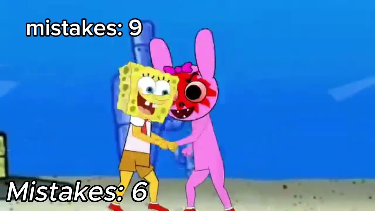 All mistakes of all mistakes of the SpongeBob sprunki song