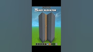 Minecraft easy elevator💀