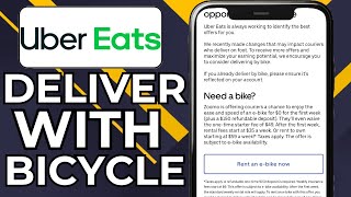 HOW TO SIGN UP FOR UBER EATS BICYCLE (2026)