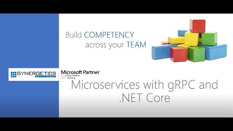 "Webinar on Build lightweight microservices using gRPC in .NET"
