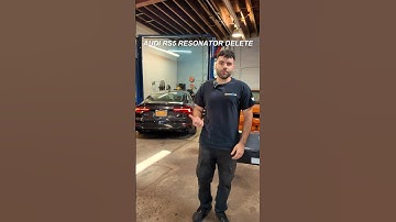 AUDI RS5 RESONATOR DELETE! Huge difference in before and after! Car sounds significantly louder!