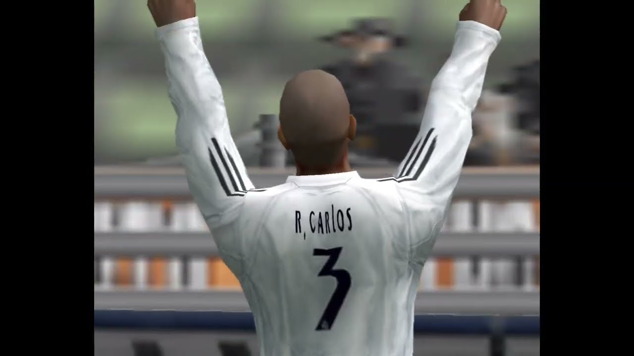 WINNING ELEVEN 9 l ROBERTO CARLOS GOALS REAL MADRID VS NETHERLANDS
