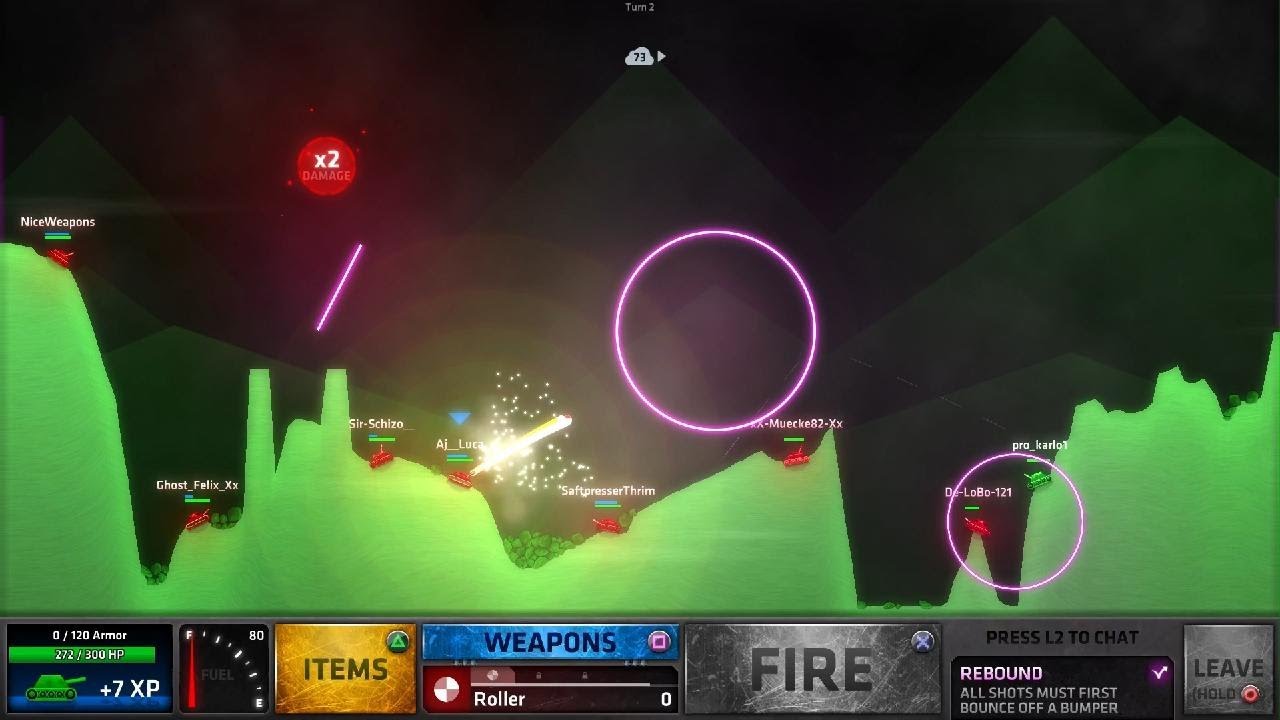 ShellShock Live Yolo Roller Schuss trift perfekt