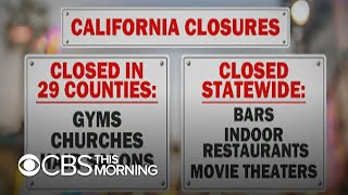 A spike in covid-19 cases california is forcing the governor to shut
down businesses once again. skyrocketing rates there and around
country are f...