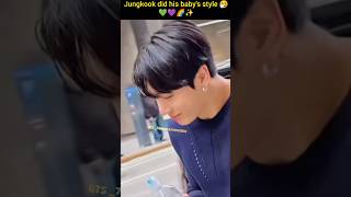 Jungkook did his baby's style 🤧💚💜🌈✨#taekook #vkook #v #jungkook #jk #bts #btsarmy