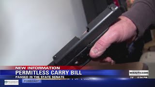 Alabama one step closer to approval of permitless concealed gun carry bill