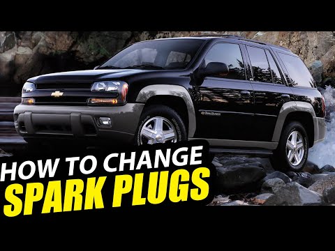 How to CHANGE SPARK PLUGS in a CHEVY TRAILBLAZER (2002-2009) #repair #diy #car