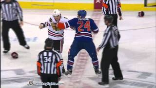 Daniel Carcillo vs Theo Peckham Nov 19, 2011
