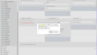 Delete a Database in Phpmyadmin